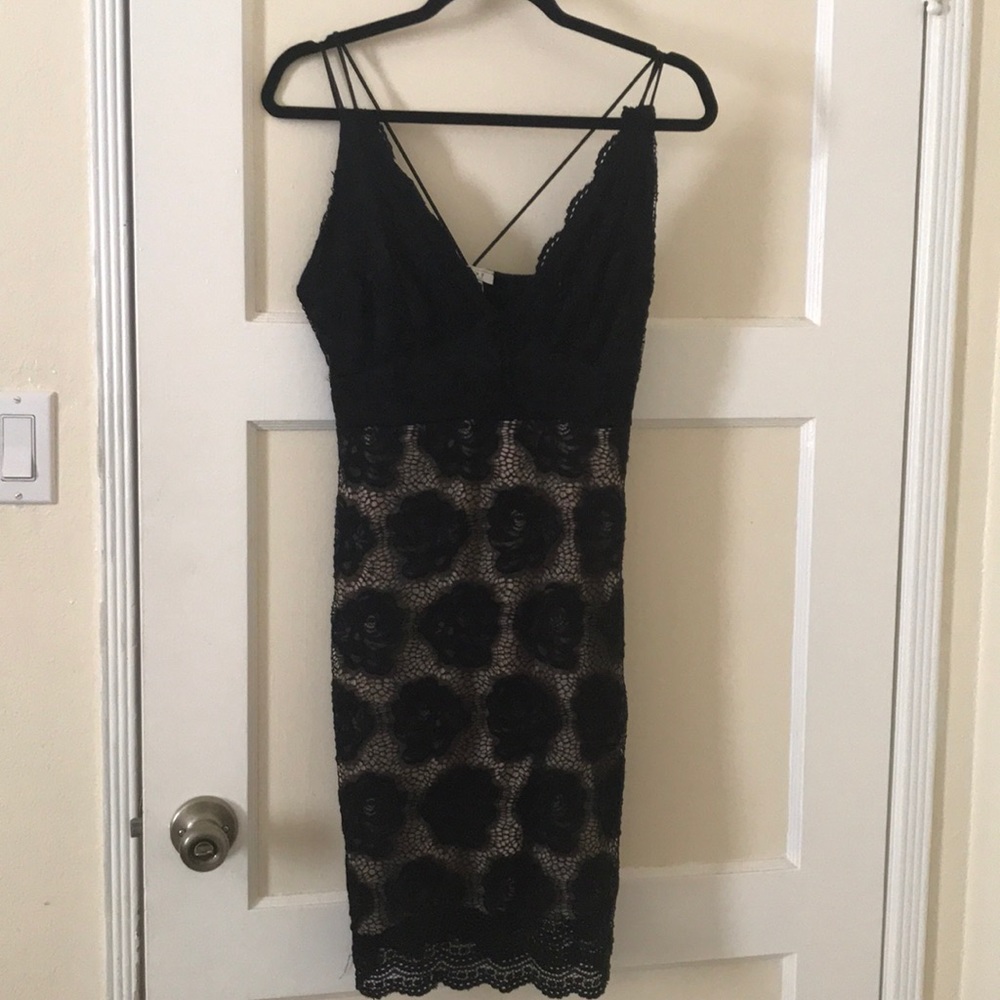 Black lace dress